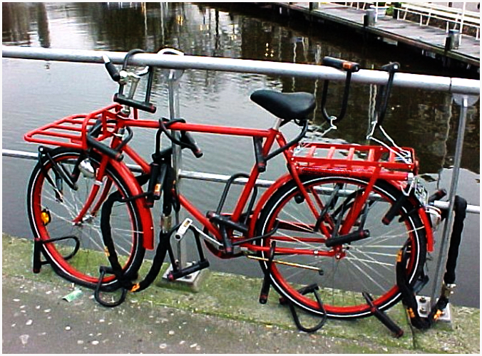 Bike with lots of locks